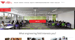 Desktop Screenshot of english.jce.ac.il